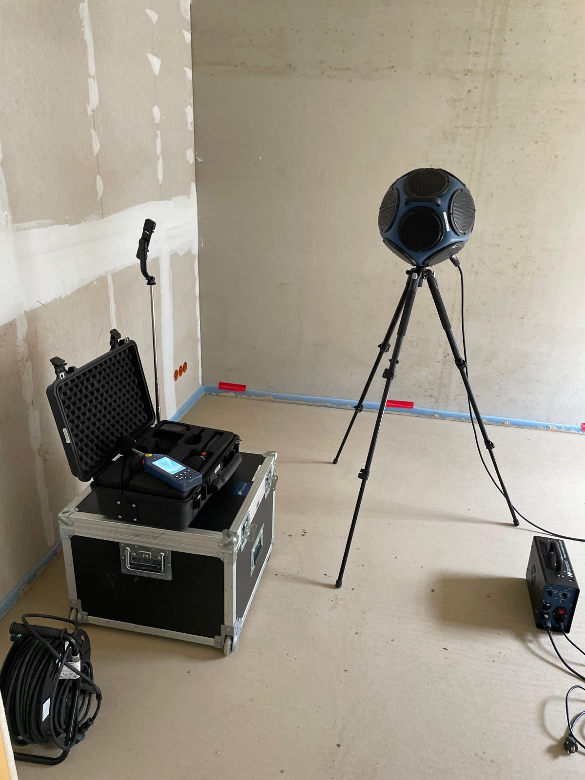 Bauakustische Messtechnik auf der Baustelle